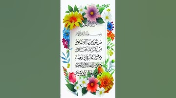 SURAH AL-FALAK (سورة الفلق) ☝️ #egzonibrahimi #quran #egzonibrahimikuran#quran #surat Al falaq