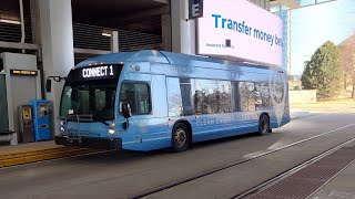 Ride On MCTS 2021 Nova Bus LFSe+ 1000 On the Connect 1 to Watertown Plank Park & Ride