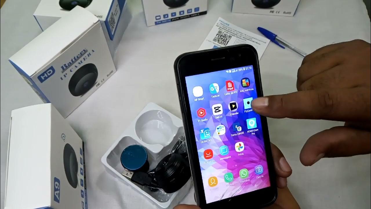 CONFIGURAÇÃO DA MICRO CÂMERA ESPIÃ A9 USANDO O APLICATIVO (FTY CAM PRO