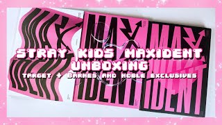 unboxing stray kids maxident albums ❦ go, heart, t-crush barnes & noble  exclusive versions ! 