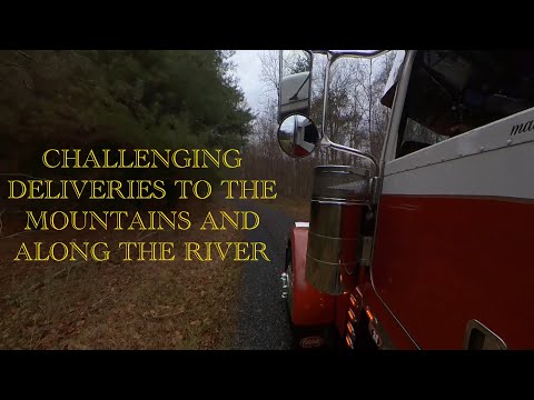 Trucking vlog 🇺🇸 Trucking in the mountains is not for the weak, Challenging deliveries