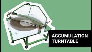 Celebrity Accumulation Turntable -  Single-lane Sorting Conveyor - Royal Conveyor Solutions Wealth