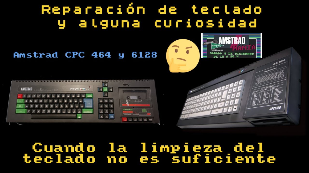 Reparación de teclados Amstrad CPC 464 y 6128.