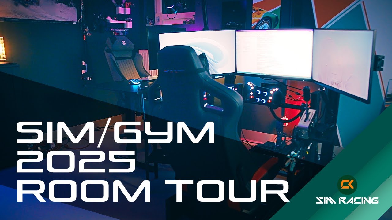 A Tour of an AVERAGE Sim Racing Mancave - YouTube