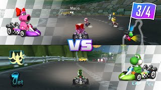 Birdo Vs Yoshi On All Courses standard Kart M part 34  Mario Kart Wii Gameplay splitscreen