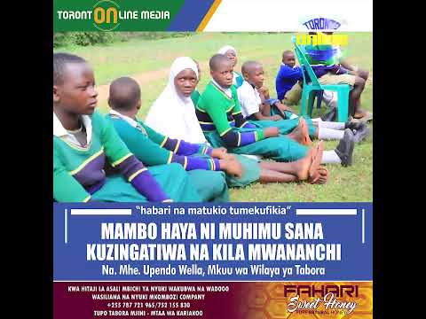 WANANCHI ZINGATIENI HAYA 2026 DC WELLA TABORA MJINI 