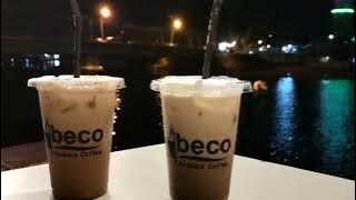 Ngopi Malam dipinggir pantai