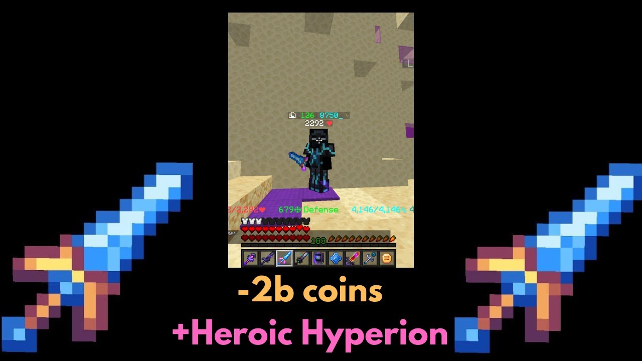 Crafting the BEST SWORD in HYPIXEL SKYBLOCK YouTube