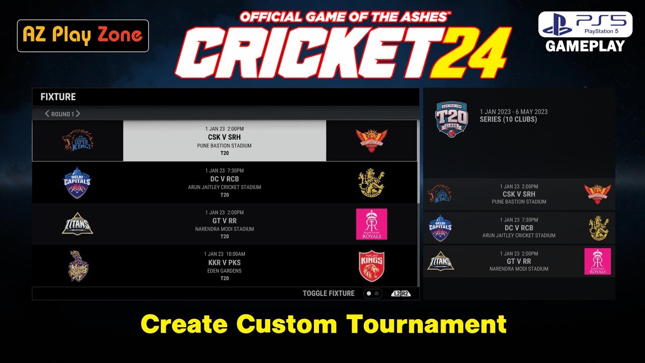 How to Create Custom Tournament in Cricket 24 | Step-by-Step Guide | Realistic Gameplay Look