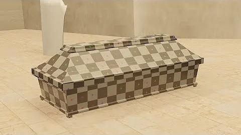 [Timelapse] Modelling and UV-Unwrap german coffin in Blender 2.8