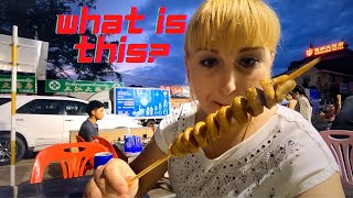 China Town Meat Feast  in Vientiane /Sanjiang Market/ Laos. My first Food Vlog 