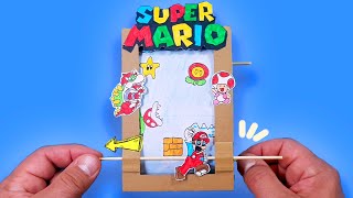 How to make Super Mario Game from cardboard. No electronic components required! Easy paper crafts