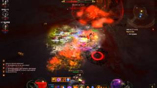 Diablo III Wizard vs MP7 PTR1.0.5 with party A3 boss-1 (after nerf Meteorf ver.)