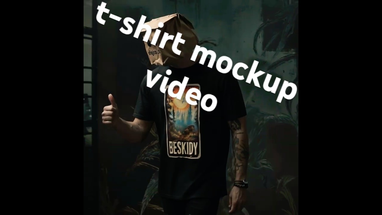 low budget fancy t-shirt mockup video for shop 