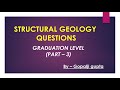Structural geology questions (3)
