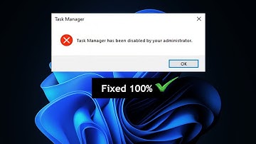 Task Manager Has Been Disabled By Your Administrator | Windows 11-10-8-7- | How To   FIXED 100% | ✔️