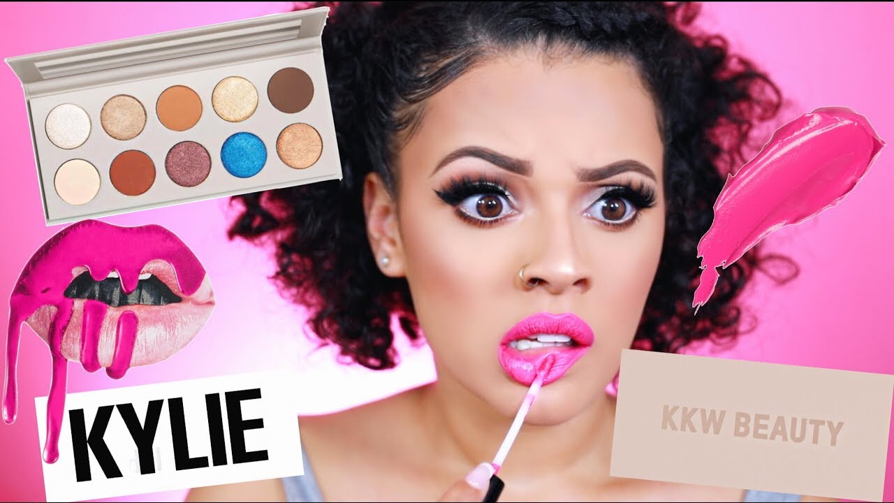 beautycon KKW Beauty x Kylie Cosmetics Makeup Tutorial | Viva_Glam_Kay