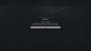 Call of Duty: Ghost - Weirdest error message EVER Wealth