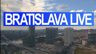 LIVE daily camera Bratislava, Slovakia | new downtown | nové centrum | relaxing music screenshot 2