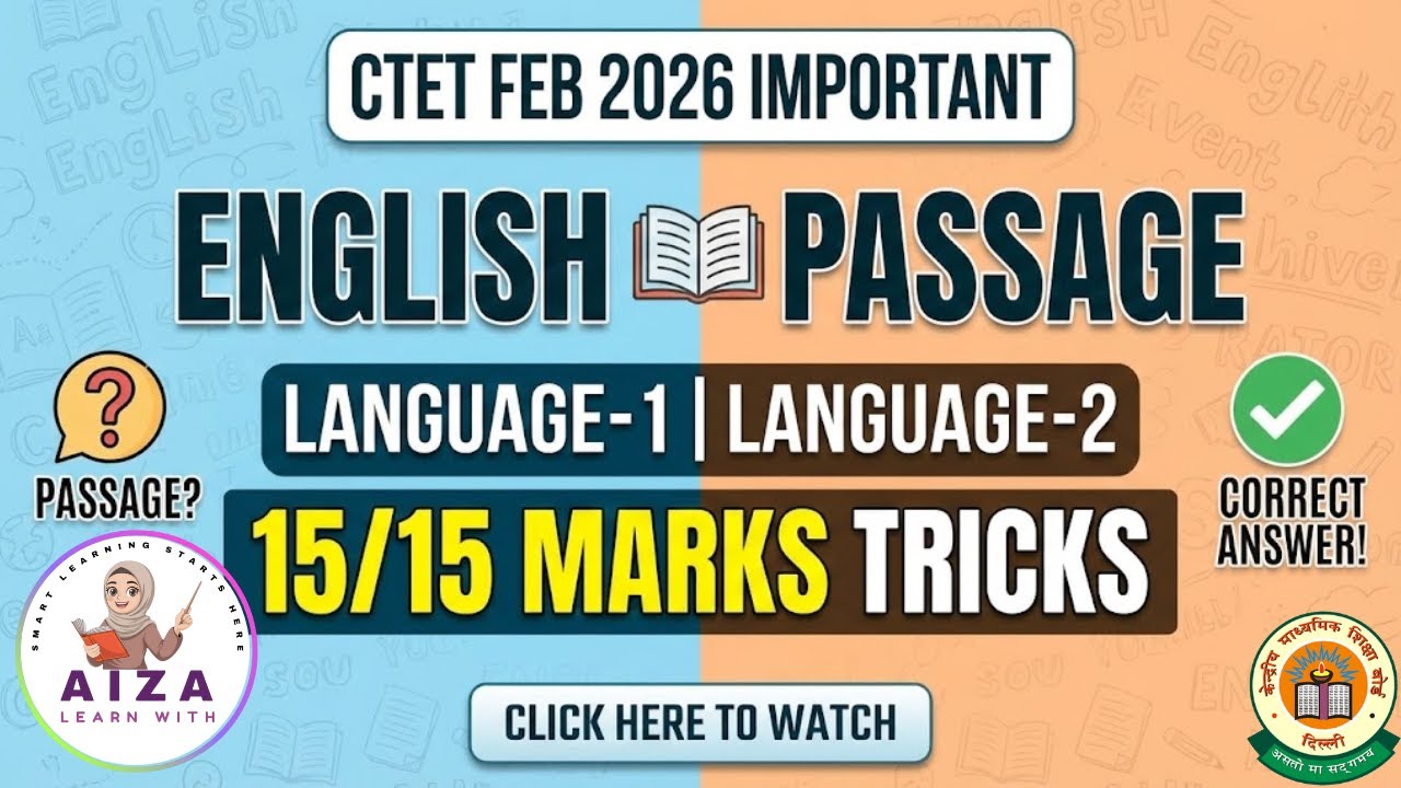 #46|English Passage Solving Tricks | Language-1 & Language-2|