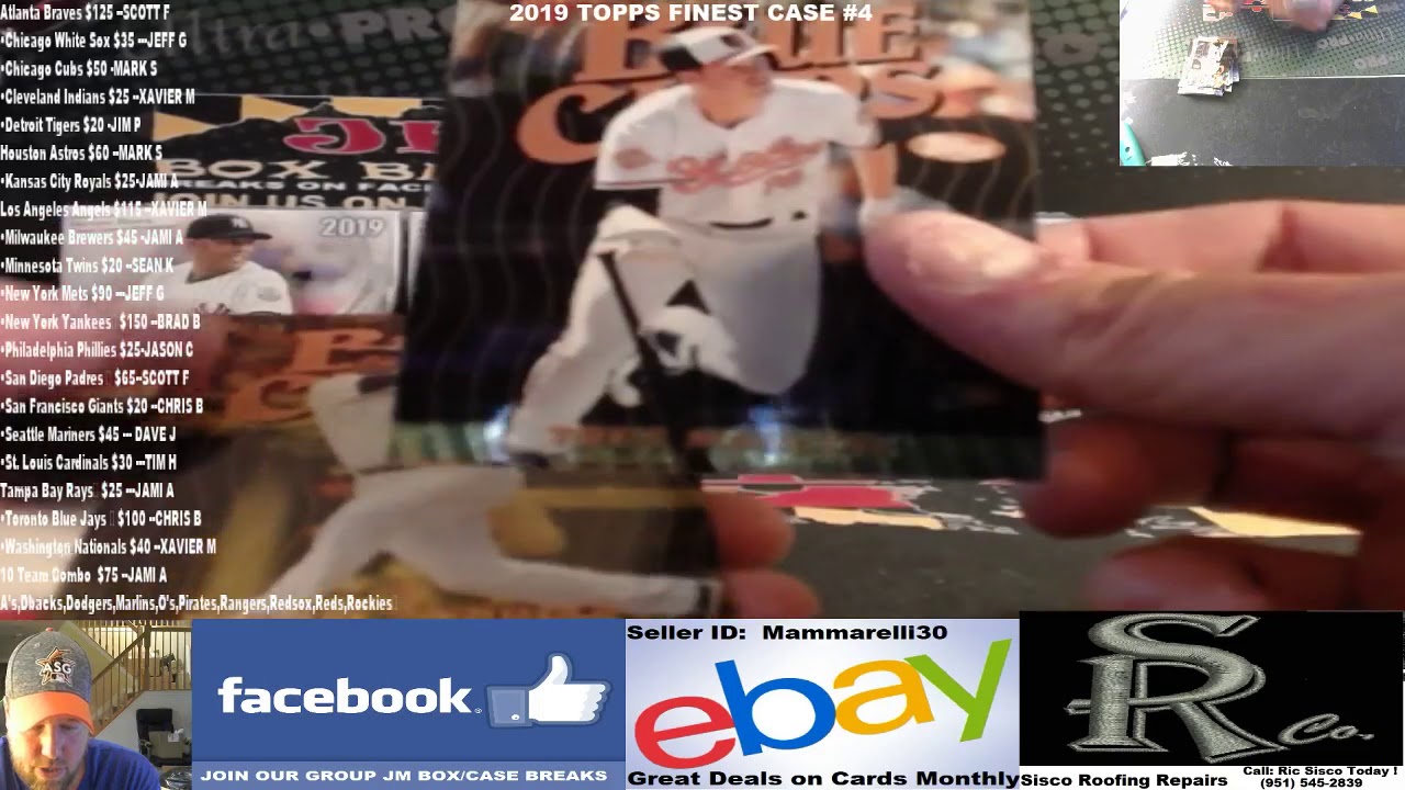 2019 FINEST BASEBALL CASE BREAK 4 06/06/19 YouTube