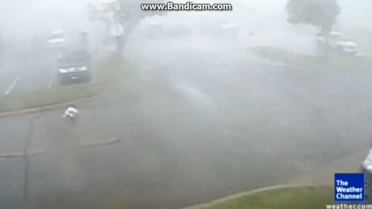 Tornado caught on surveillance video - YouTube
