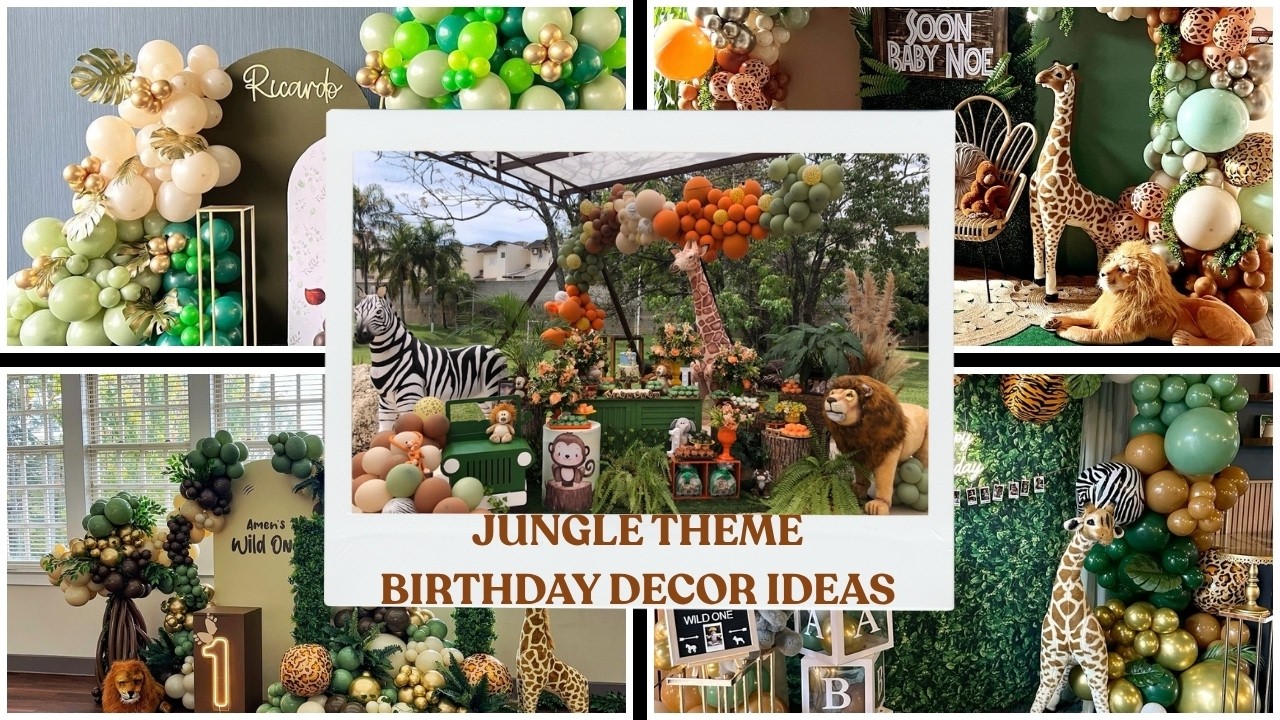 149+ Jungle Theme Party Decoration Ideas at Home 2025 Roaring! 🐅  DIY Animal & Safari Setup