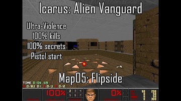 Doom II: Icarus: Alien Vanguard - Map05: Flipside (Ultra-Violence 100%)