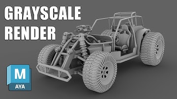 Maya Grayscale Rendering Tutorial