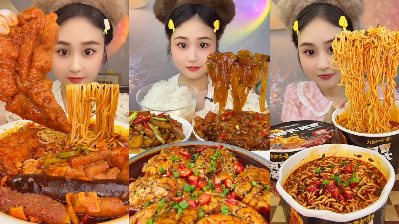 ASMR MUKBANG: Spicy food a Flavor Explosion with This Chinese Food Challenge!