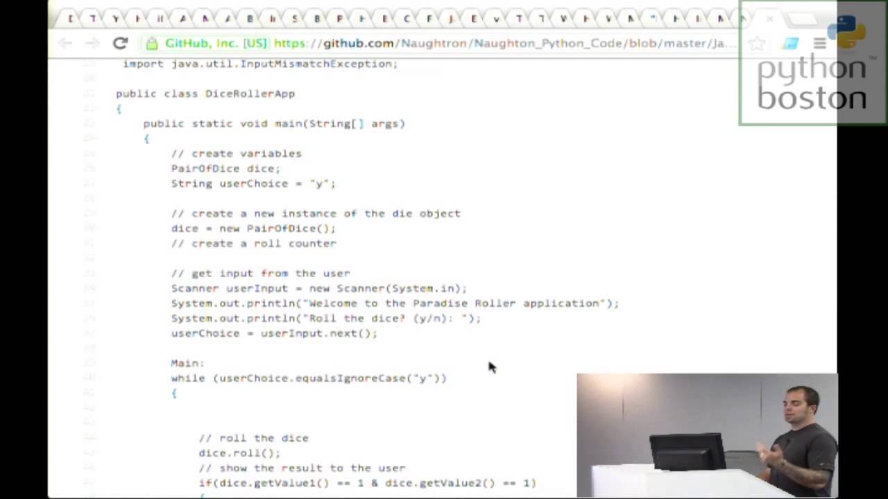 Boston Python July 30 Lightning Talks - Chris Naughton - YouTube