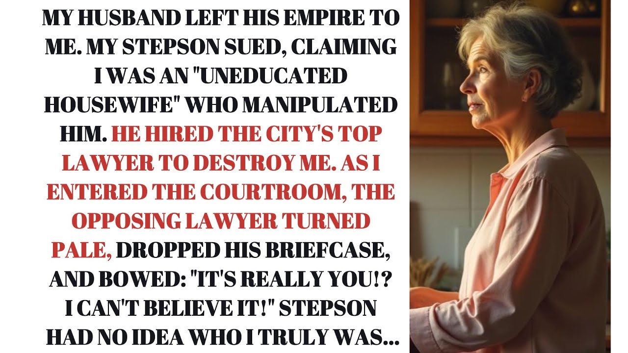 "She Is Just A Housewife!" My Stepson Laughed In Court. The Judge Recognized Me As His Mentor...