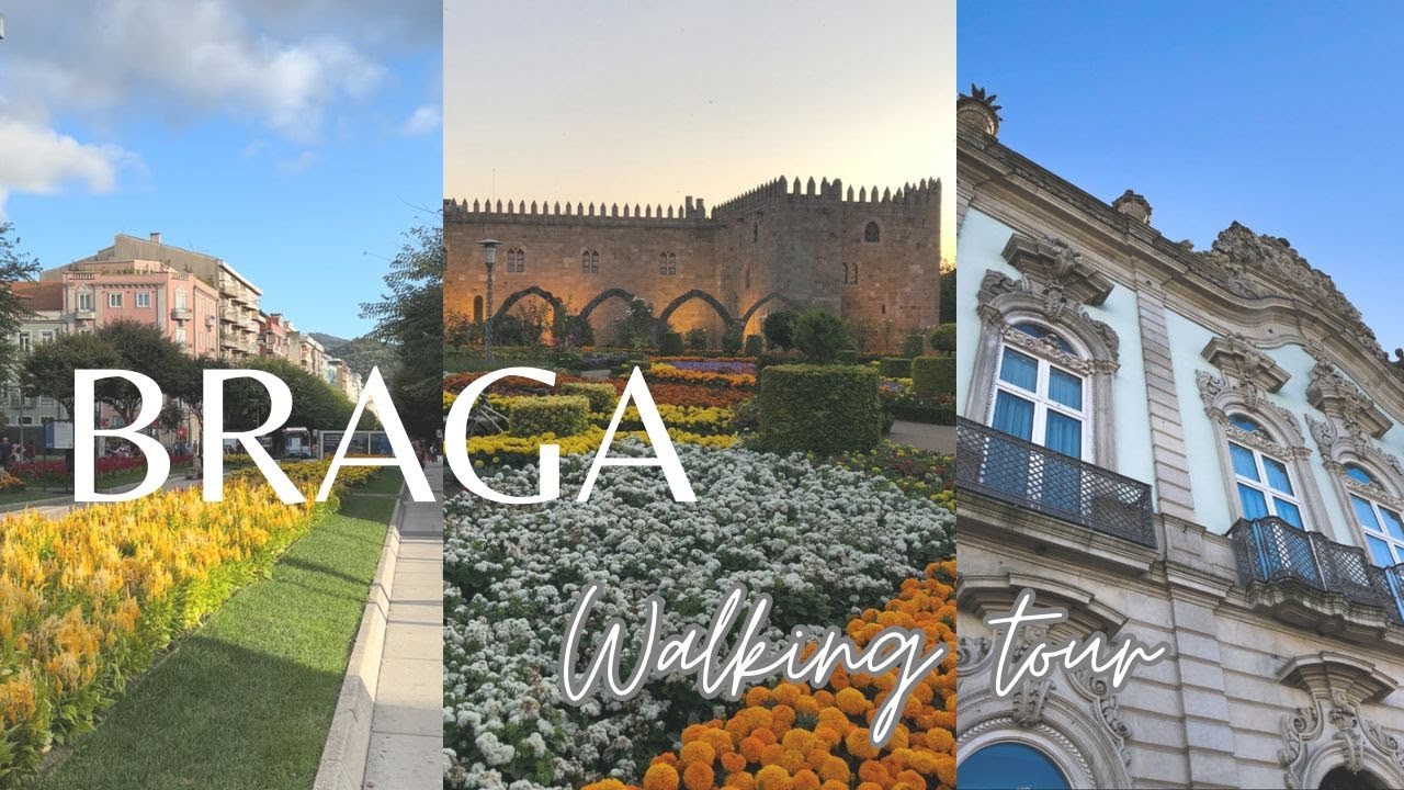 Walking Tour 4k - Braga, Portugal