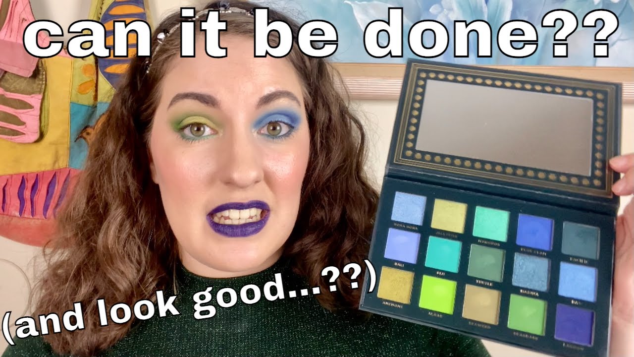 Using EVERY SHADE in the Ace Beaute Oceanic Palette! (First Impressions)