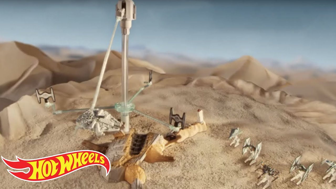 hot wheels star wars escape from jakku play set