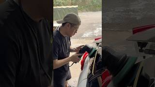 鐵粉柏油清潔  瓷土車身清潔 前檔撥水塗層 GAMA增豔清潔蠟施工 車身點漆 Prima Hydro Max護理 #TOYOTA  #YARIS  #合泰汽車美容 #HO_TAI_Detailing