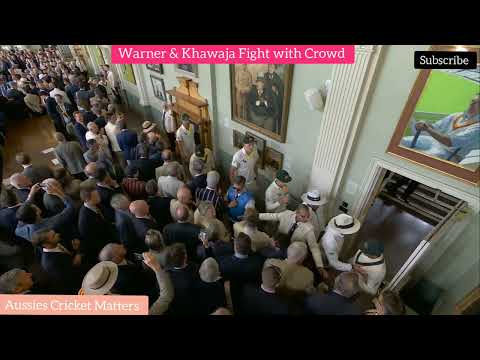 Lords Crowd booing the Australian team for jonny bairstow run out Usman Khawaja Fight with long room