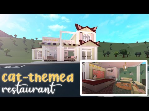 Cat Themed Restaurant | Bloxburg Tour + Speedbuild