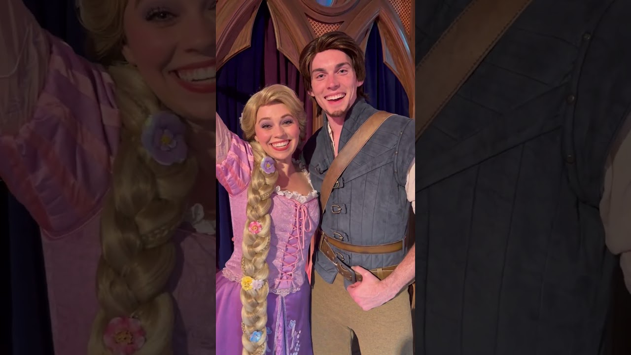 Rapunzel and Flynn wishing you the best day ever form Disneyland