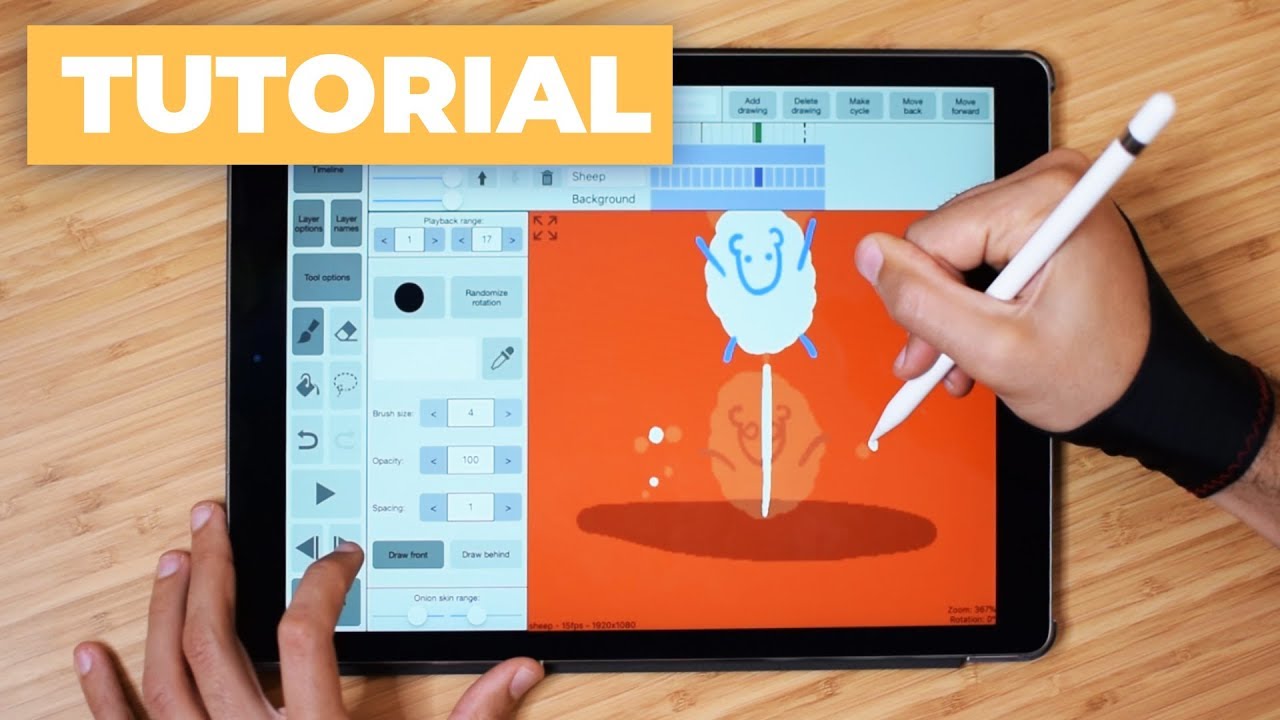 How To Draw A Frame By Frame Animation With Ipad Pro Youtube