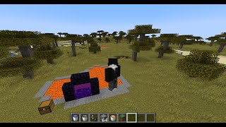 come fare il portale del nether su minecraft con solo una pozza di lava (TUTORIAL)  #minecraft