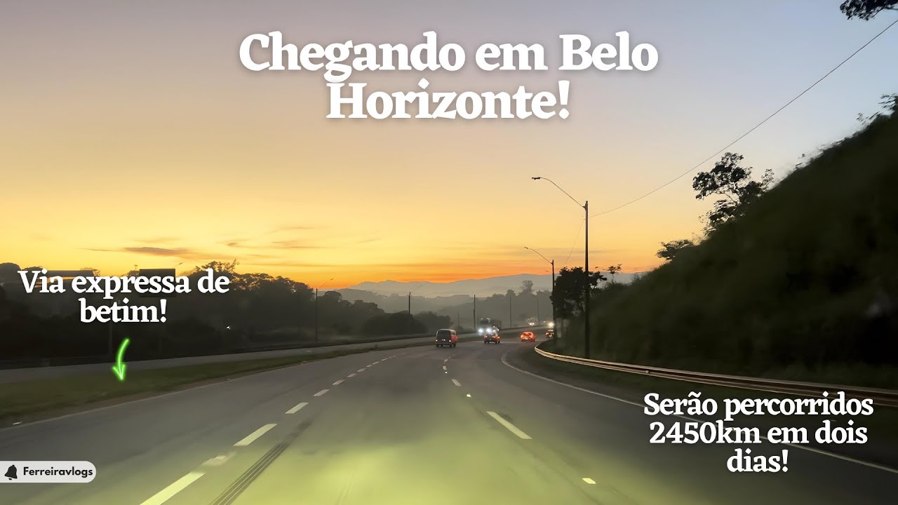 VIAGEM Nordeste - Chegando a Belo Horizonte, entrando na via expressa ...
