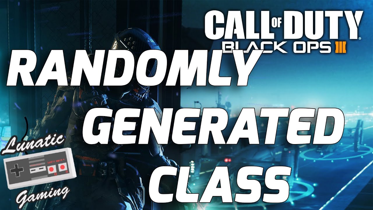 Randomly generated Class Challange Black ops 3 Xbox One - YouTube