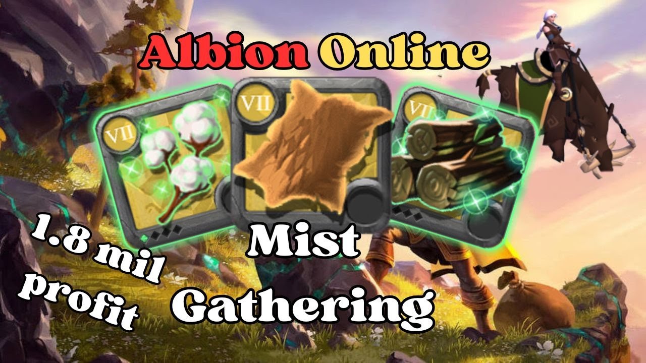 Gathering in mists | 1.8 mil profit | albion online | T8 gather