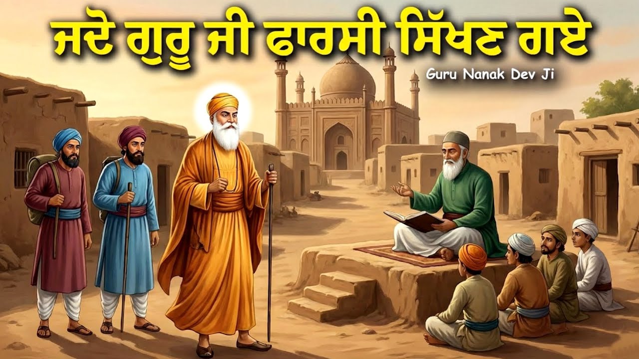 ਜਦੋ ਗੁਰੂ ਜੀ ਫਾਰਸੀ ਸਿੱਖਣ ਪਹੁੰਚੇ | Guru Nanak Dev Ji Katha | United Panjab