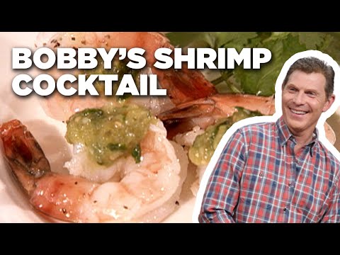 Bobby Flay's Shrimp Cocktail with Tomatillo-Horseradish Sauce | Food Network Specials | Food Network