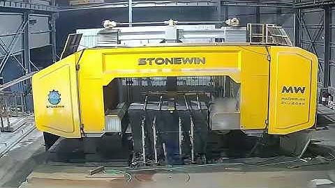 Stonewin Multi-Wire Saw | Real Cutting Case for Granite & Marble Factories
