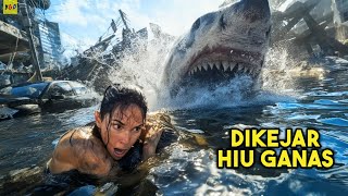 Wanita Ini Di Kepung Puluhan Hiu Ditengah Kota yang Tenggelam ! ALUR CERITA FILM