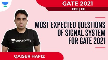 Most Expected Questions of Signal System for GATE 2021 | EE/ECE | Qaisar Hafiz