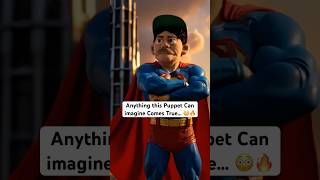 Superhero Stitch… 😂😭 #superman #puppetshow #funnypuppet #heromode #adventurecomedy